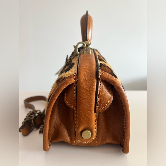 NWT Pratesi Firenze Lady Brunelleschi Leopard Calf Hair Bag - Picture 9 of 10